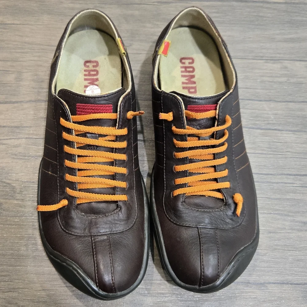 Camper Peu Casual Leather Lace Up Shoe Size 42